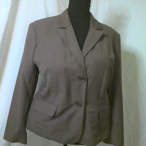 Merona Chocolate Single Breasted Blazer XXL